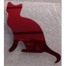 Buegelpailletten Katze 2 spiegel rot